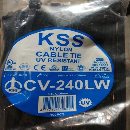 CV-240LW KSS Anti-UV 240*7.6mm Cable Ties.
