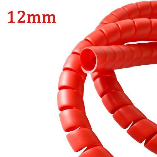Red Insulation Spiral Sleeves for Cable Management 3meter in length - 12mm thumbnail 2