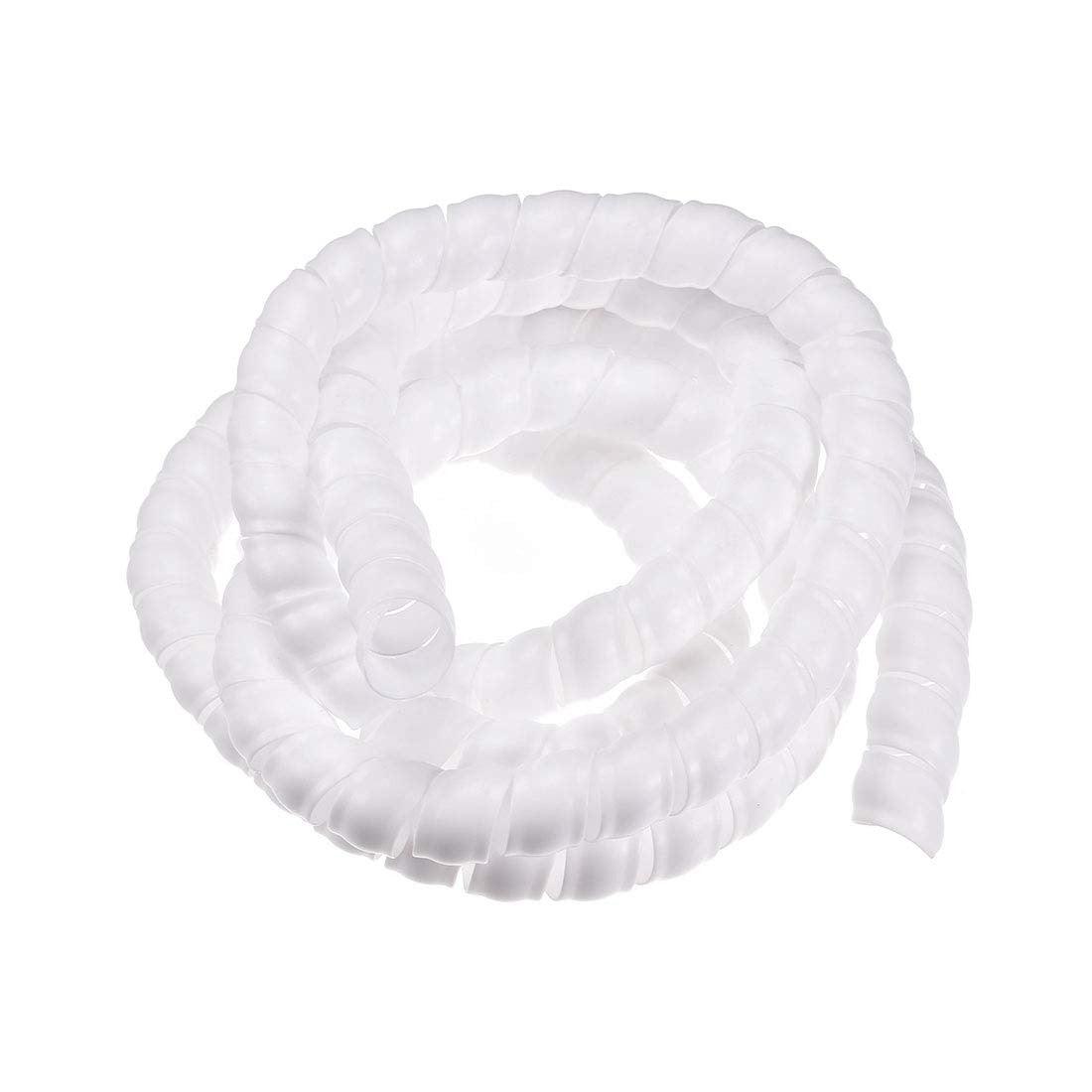 White Insulation Spiral Sleeve for Cable Management 3 meter length in Pakistan - 12mm