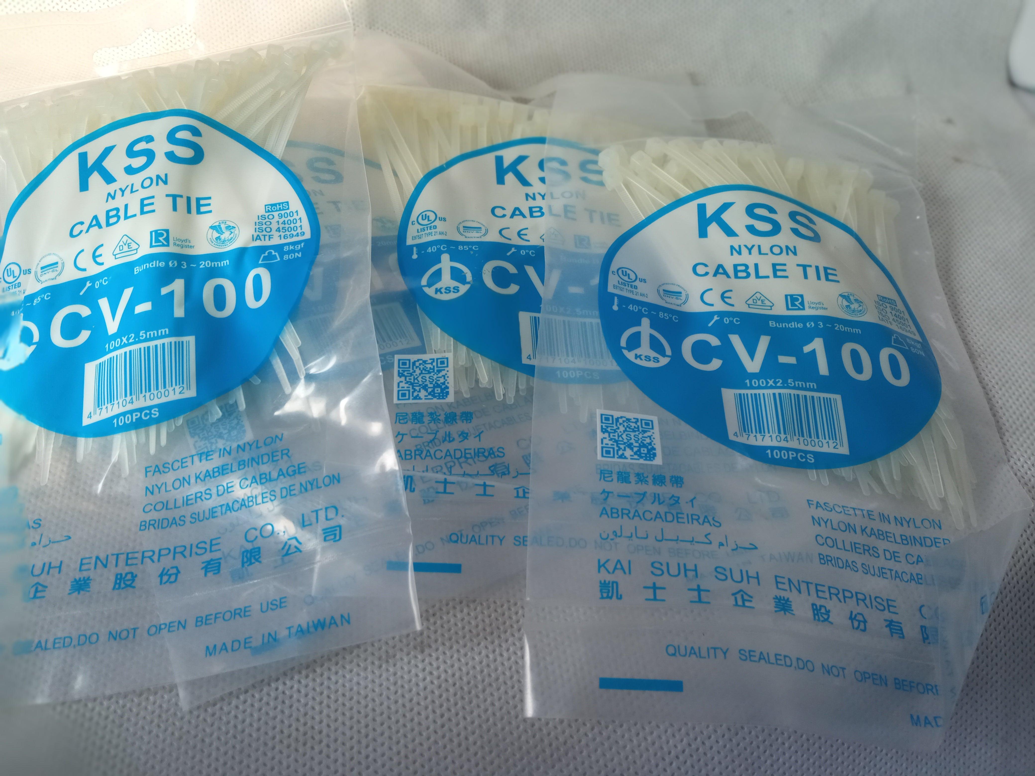 KSS White Nylon Cable Ties | High-Quality Self-Locking Zip Ties All Sizes Available in Pakistan - 385mm / 4.2mm thumbnail 8