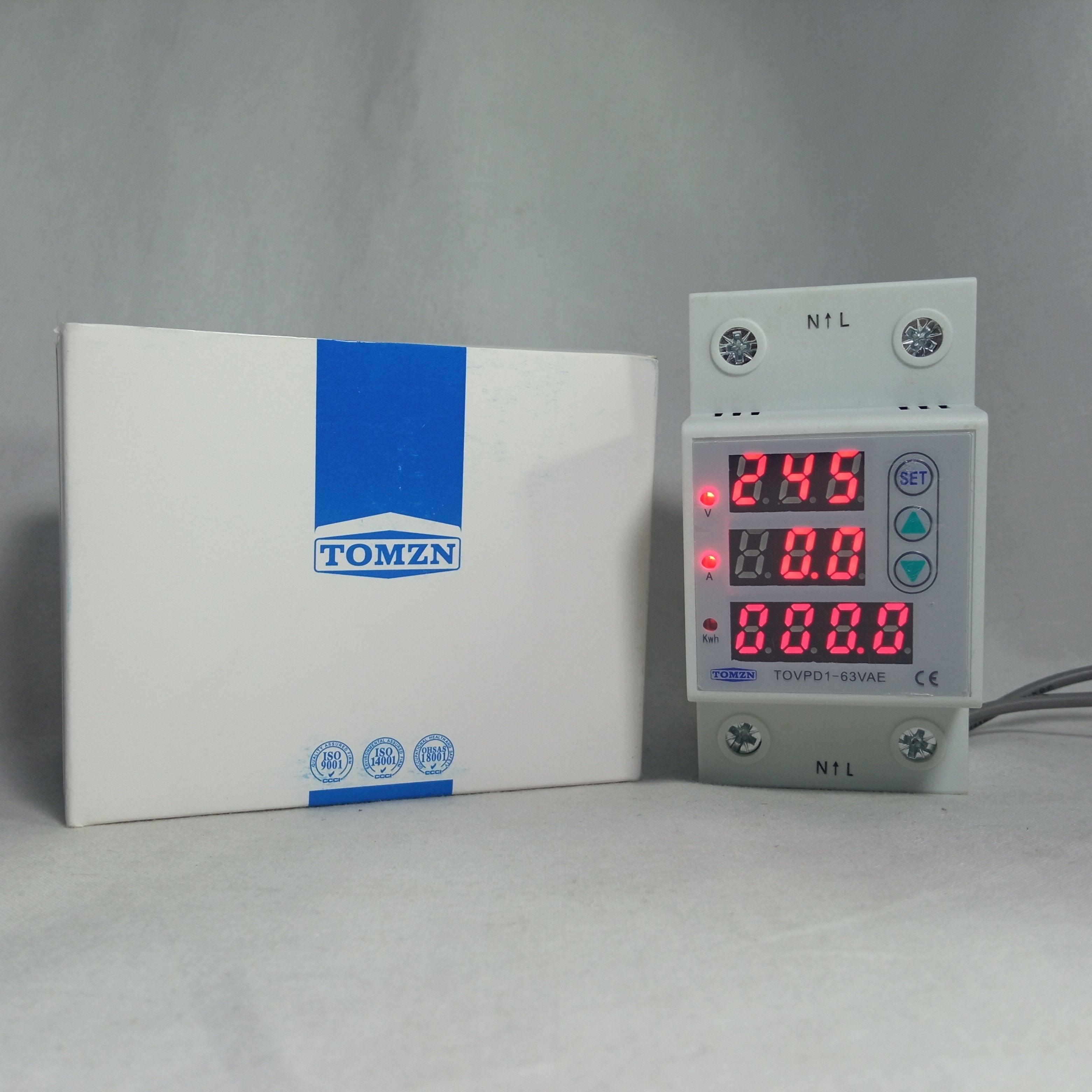 Din Rail Display Adjustable Over and Under Voltage Protective Device Relay in Pakistan thumbnail 2