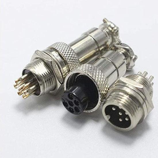XLR  Cable Connector 12mm Chassis Mount in Pakistan - 6 pins thumbnail 5