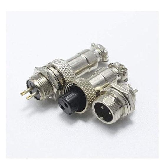 XLR  Cable Connector 12mm Chassis Mount in Pakistan - 3 pins thumbnail 2