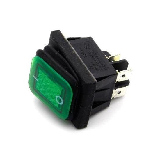 Green Colour Waterproof Latching Rocker Toggle Switch AC250V/16A in Pakistan