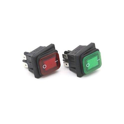 Red Colour Waterproof Latching Rocker Toggle Switch AC250V/16A in Pakistan thumbnail 2