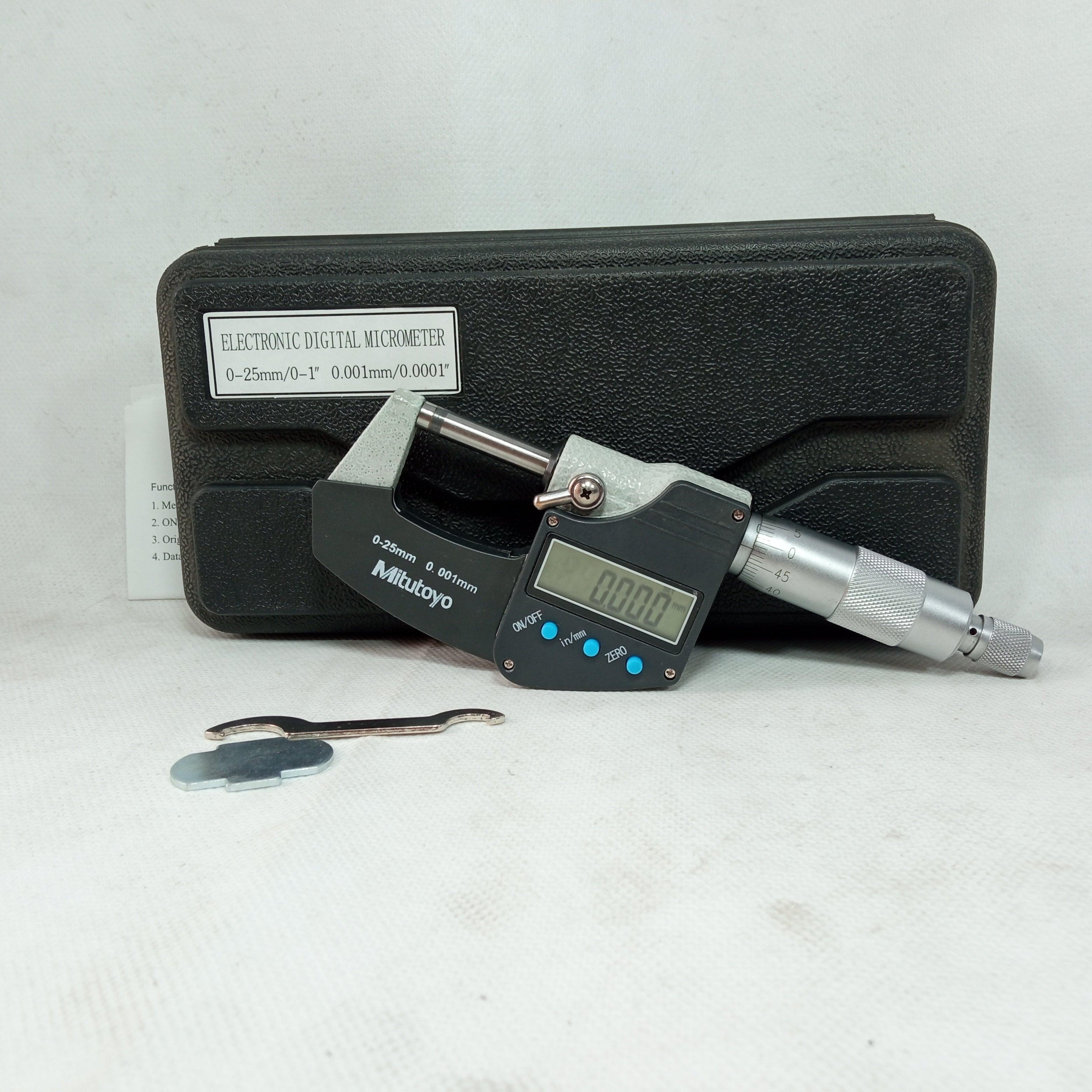 Mitutoyo Digital Screw Gauge Micro meter  0-25mm/0.001mm china made  in Pakistan thumbnail 3