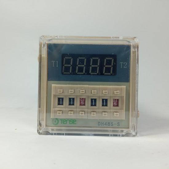 Tense DH48S-S Digital Timer Relay AC 220v 0.1s-99H Hours in Pakistan thumbnail 2