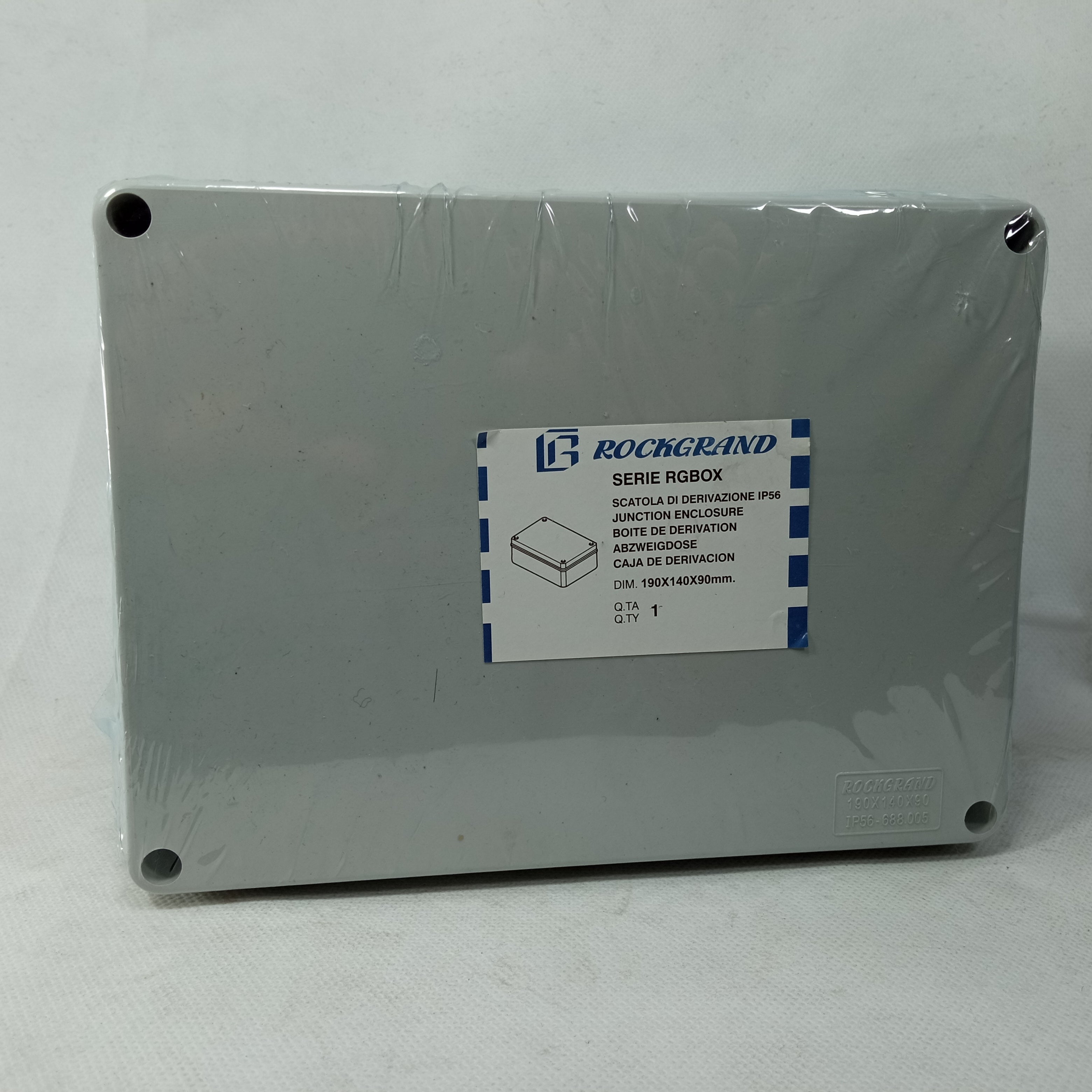 8 Inches Rectangle IP56 Adaptable PVC Junction Box 190 x 140 x 90mm in Pakistan thumbnail 2