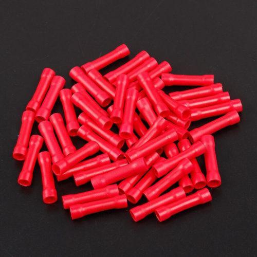 1.5mm Insulated Butt Wire Crimp Electrical Connectors Terminals Set (100 pieces)