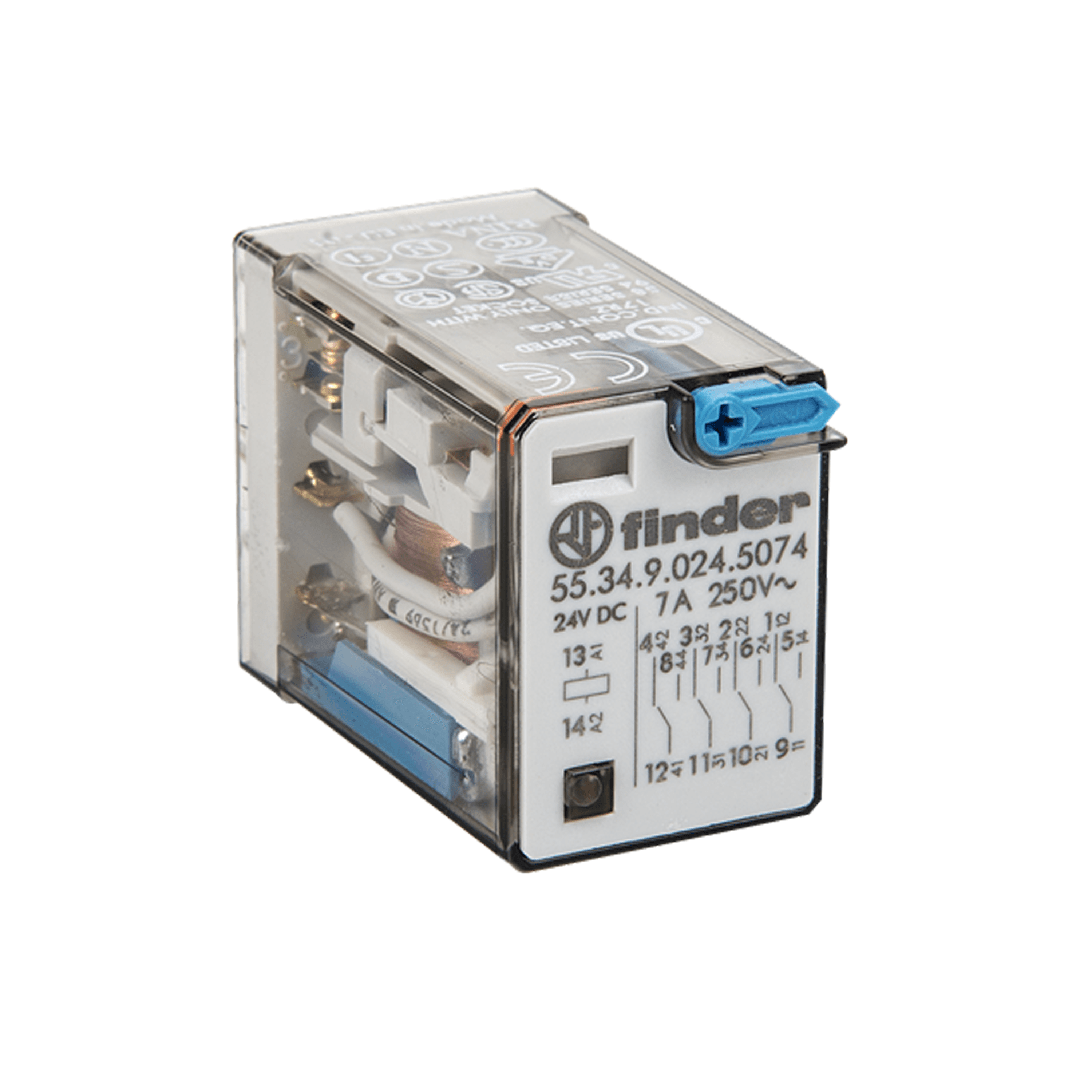 MINIATURE GP RELAY 7A 4CO 24VDC