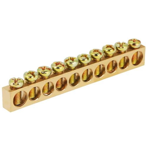 Brass Electrical Neutral Link Hole in Pakistan - 8 Hole