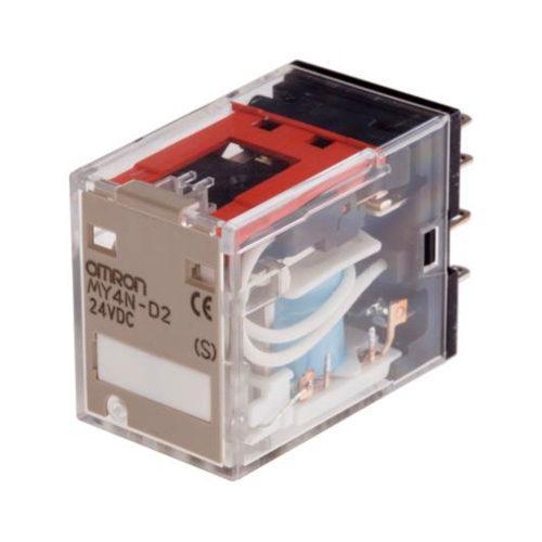 Omron 4PDT Non-Latching Relay Plug In, 24V dc Coil, 5 A