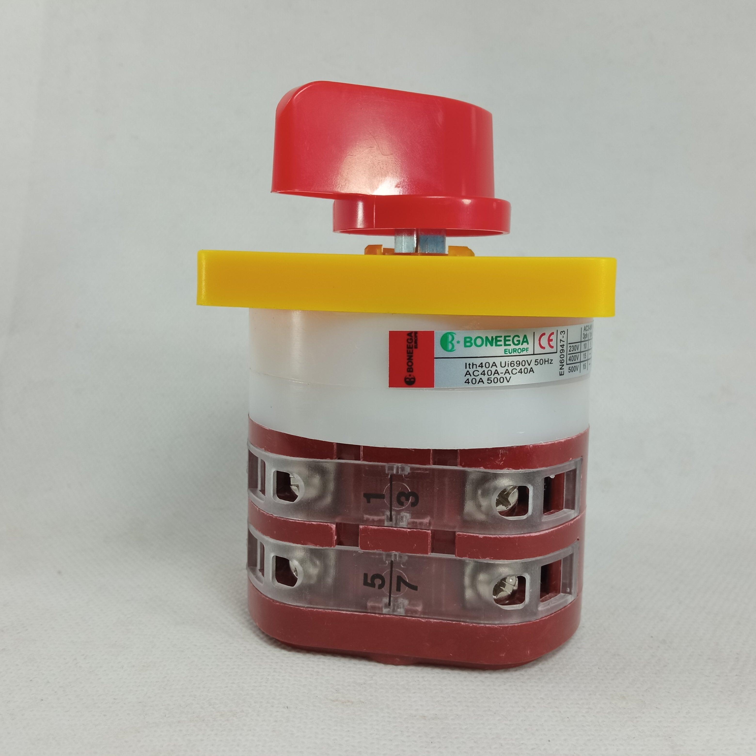 Boneega Rotary Changeover Switch 2 3 4 Pole 1-0-2 in Pakistan - 75A / 2 pole thumbnail 8
