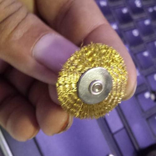 Brass Wire Brush Round Brushes Disc Brush Pot Brush for 25mm