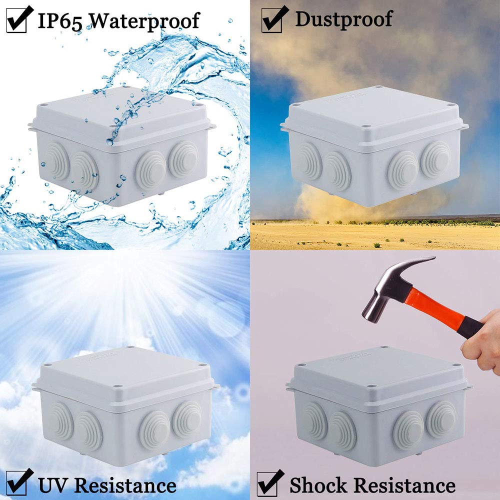 IP65 Water-proof, Dust-proof Plastic Electrical Junction Box in Pakistan thumbnail 2