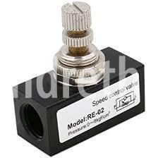 Heschen pneumatic Flow Speed Control Valve RE-02 1/4 PT Port Size two thumbnail 4