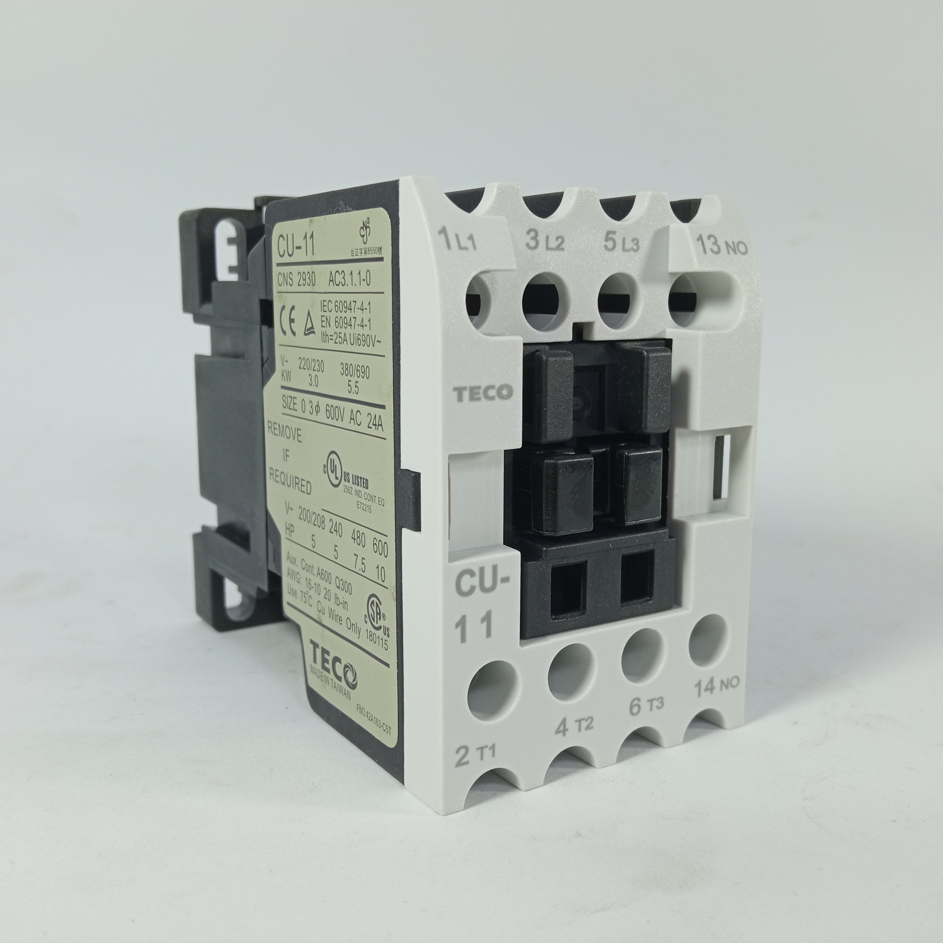 TECO Magnetic contactor Cu-11 to Cu-150 in Pakistan - CU-125 thumbnail 3