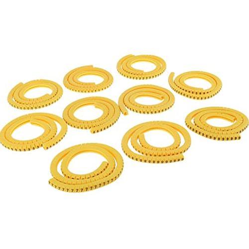 Yellow Cable Markers Identification Labels Tags Management Number 0-9 in Pakistan - 2.5mm thumbnail 3