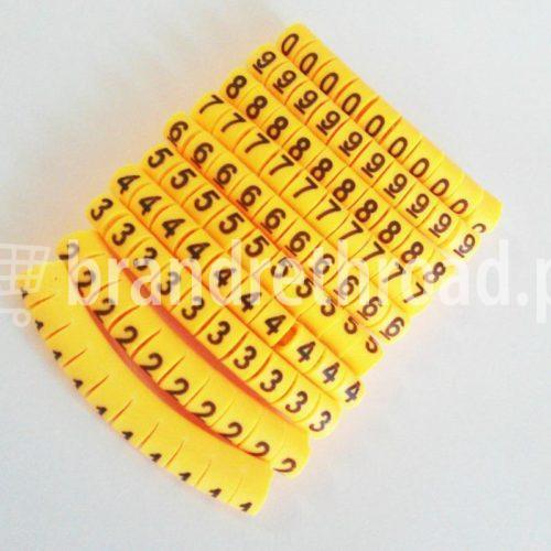 Yellow Cable Markers Identification Labels Tags Management Number 0-9 in Pakistan - 4mm thumbnail 5
