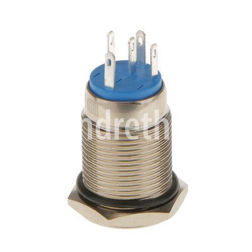 LED Indicator Latching 16mm Push Button Control Switch for Car Motor Start Green in Pakistan - 16mm thumbnail 7