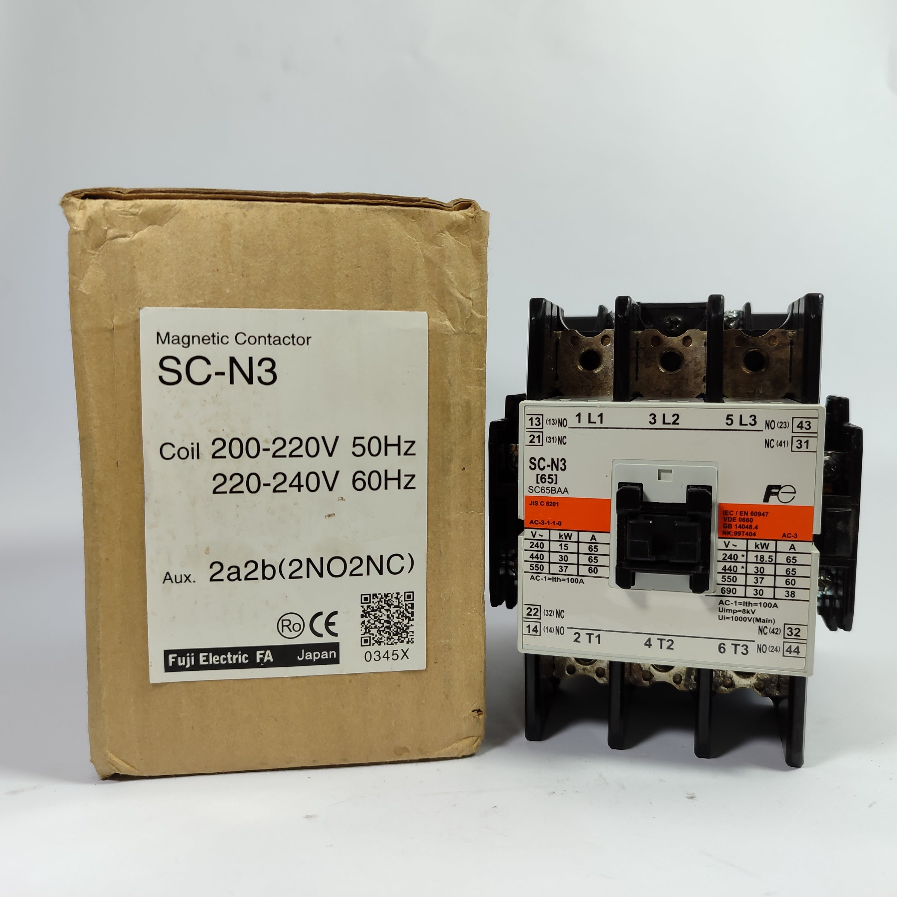 SC-N3 Imported Fuji Fe Electromagnetic AC Contactor 100A Japan thumbnail 2