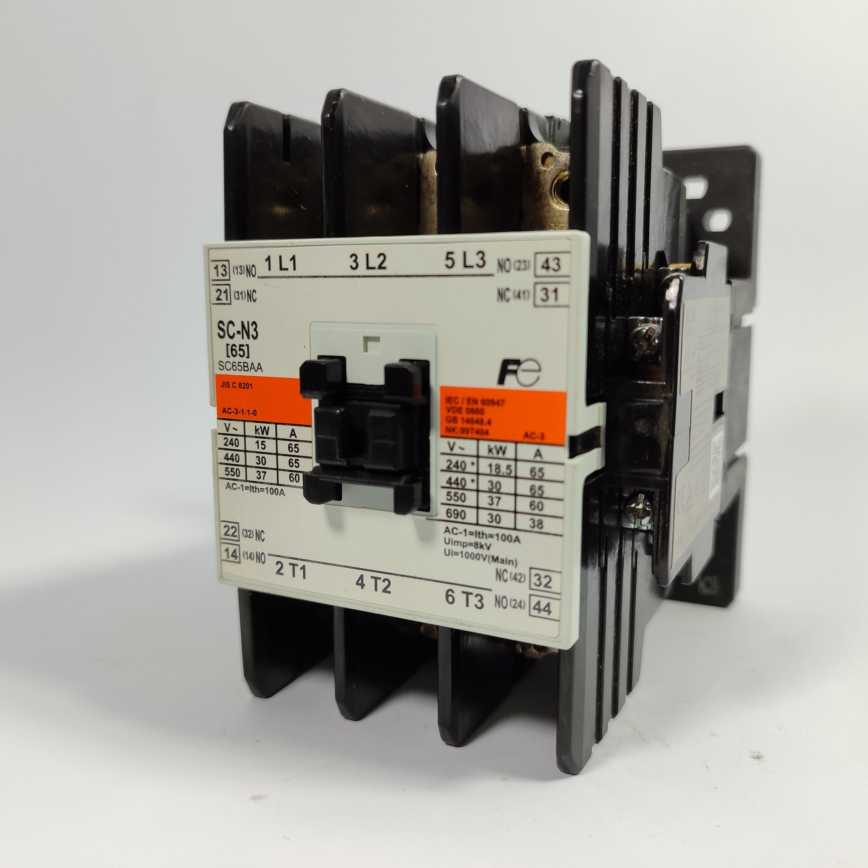 SC-N3 Imported Fuji Fe Electromagnetic AC Contactor 100A Japan thumbnail 3