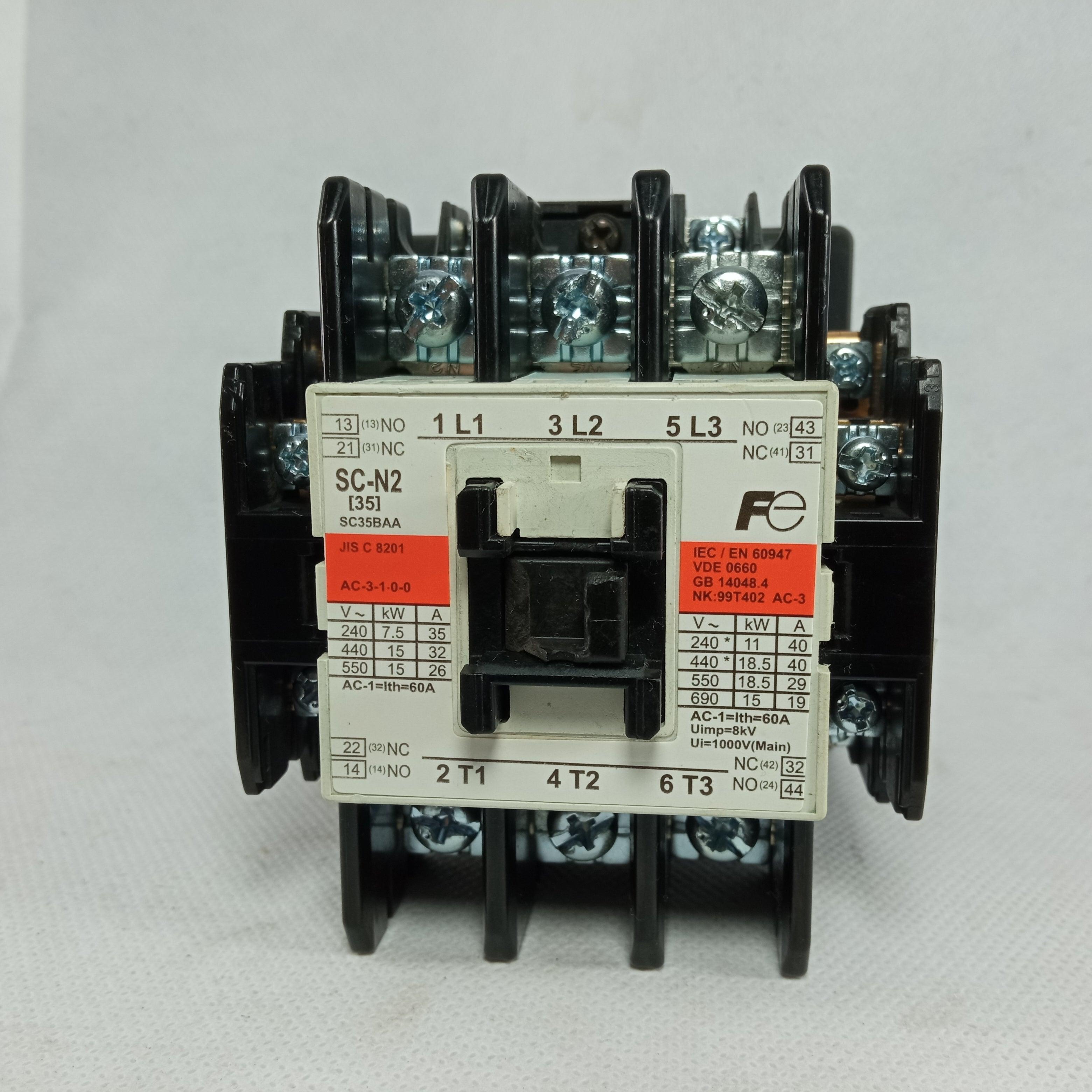 SC-N2 Imported Fuji Fe Electromagnetic AC Contactor 60A in Pakistan thumbnail 3