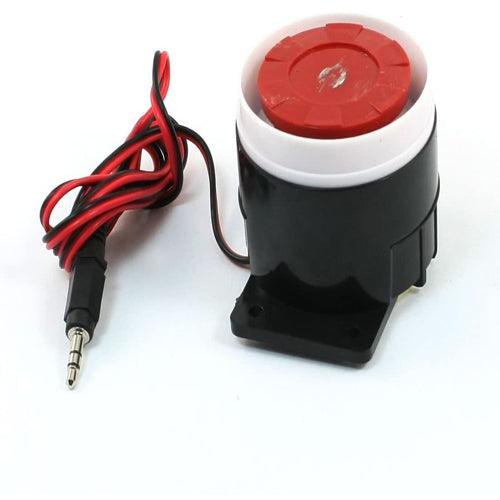 Continuous Sound Decibel Piezo Buzzer IC Alarm Speaker DC 12V 120db Black+Red CP