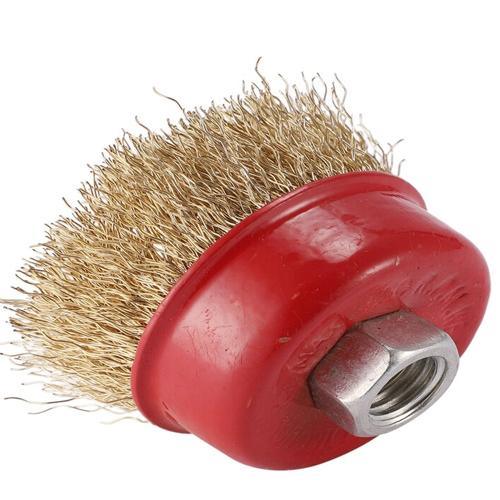 Crimped Wire Cup Brush Angle Grinder Size 14mm thumbnail 4
