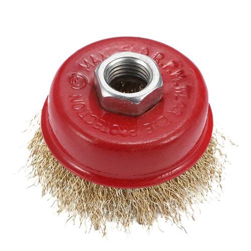 Crimped Wire Cup Brush Angle Grinder Size 14mm thumbnail 5