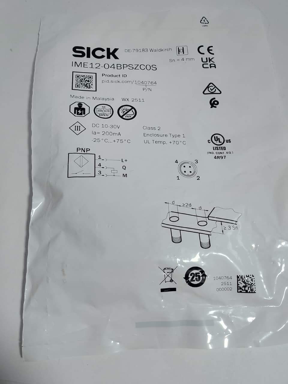 SICK IME12-04BPSZC0S Inductive Proximity Sensor in Pakistan thumbnail 7