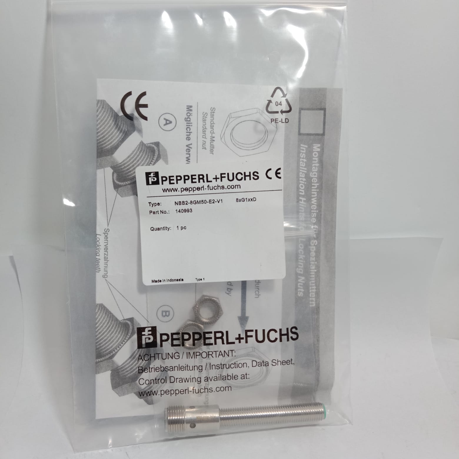 PEPPERL+FUCHS NBB2-8GM50-E2-V1 Inductive Sensor | M8, 2mm, PNP NC in Pakistan thumbnail 2