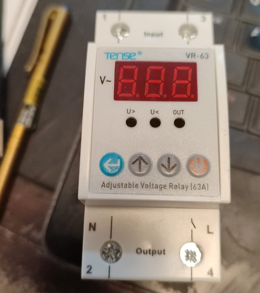 TENSE VR-63 63A Adjustable Voltage Relay in Pakistan