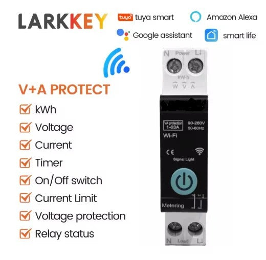 Tuya Smart Life WiFi Smart Circuit Breaker voltage protector in Pakistan